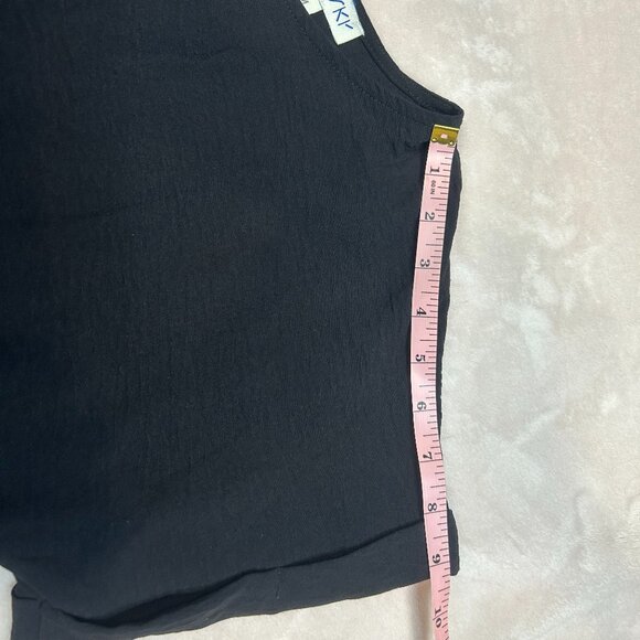 She & Sky Black Women's Top Size Medium Petite - Picture 7 of 11